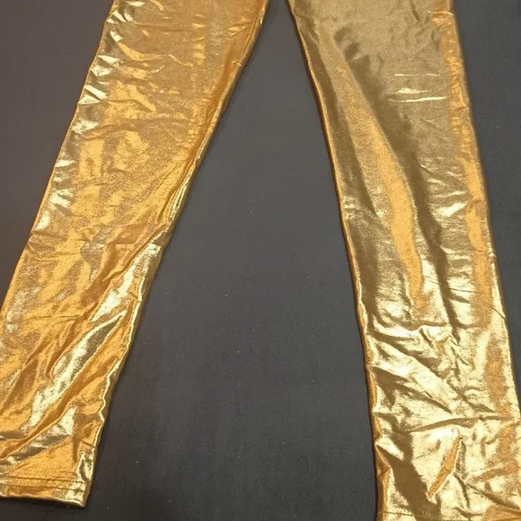 Gold leggings men women who ever - Picture 5 of 5